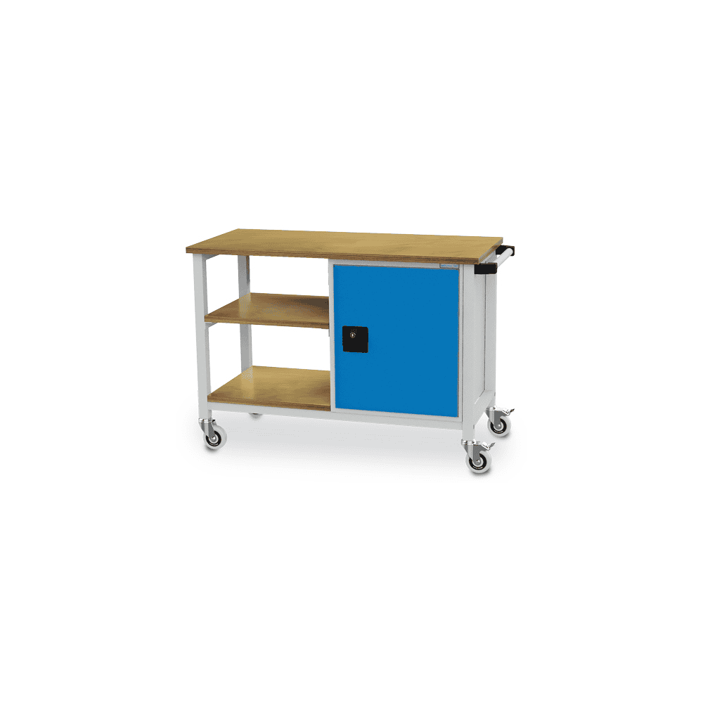 Bedrunka+Hirth Mobile Werkbank mit Schiebegriff, R 18-16, BxTxH 1200 x 540 x 880 mm