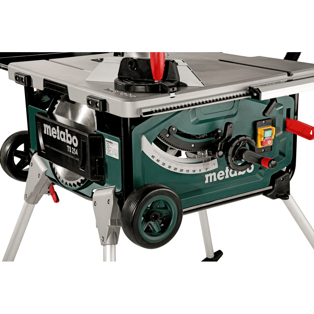 Metabo Tischkreissäge TS 254 mit Untergestell und Trolleyfunktion, 2000 Watt