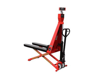 RAVAS Ergo Scissor Lift Scherenhubwagen mit Waage, Tragkraft 1'000 kg, Anzeigeschritt 0,5 - 1 kg, manuell / elektrisch