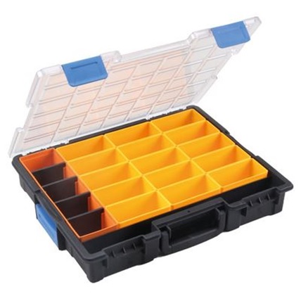 Bedrunka+Hirth Flex-Box-Kunststoff - 21 Fächer, 440 x 355 x 76 mm