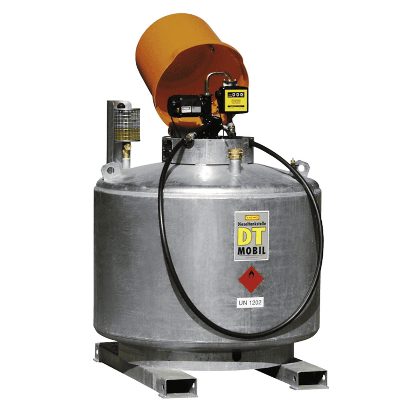 Dieseltankanlage DT-Mobil mit abschliessbarer Pumpenhaube