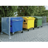 Containerplatz / Sichtschutz für Mülltonnen aus Streckmetall, diverse Längen