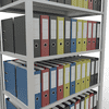 Schulte Büroregal Stecksystem MULTIplus150, beidseitig nutzbar