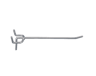 Schulte crochet, type 1, pour parois en tôle perforée pour rayonnages à tablettes