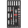 KRAFTWERK PRO LINE EVA Steckschlüssel-Einlage 3/8”, LxB 200 x 400 mm, 32-teilig