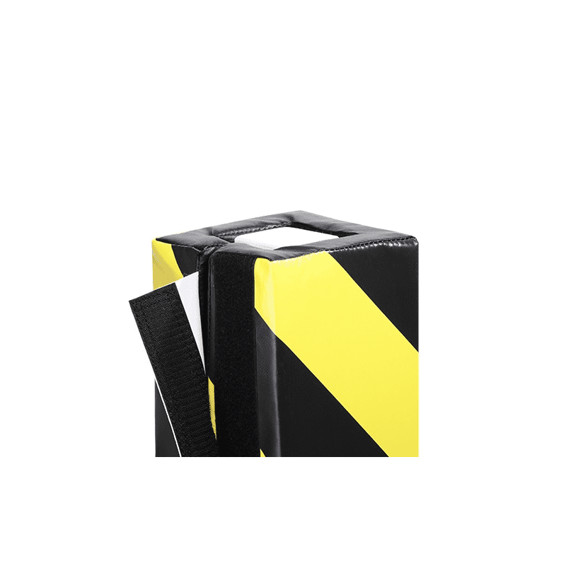 Säulenschutz 100 x 100, PE, gelb-schwarz