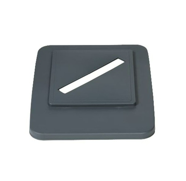 FLEXI Ouverture rectangulaire pour poubelle, ouverture rectangulaire, gris