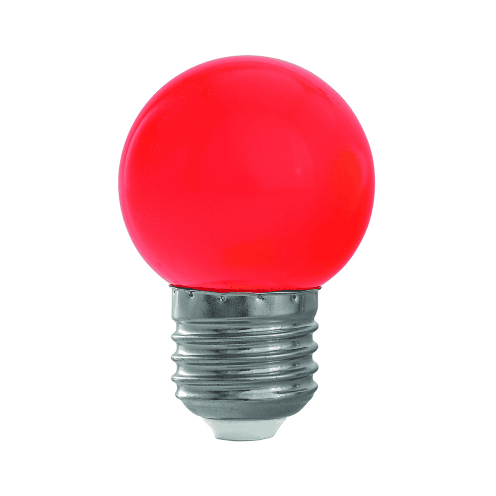 Steffen GardenLine LED Lampen 10er Set farbig (blau, grün, gelb, rot), 1 W, E27, IP20, 45 x 70 mm