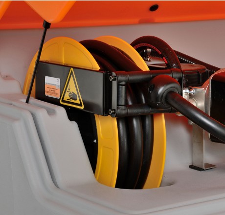 Schlauchaufroller mit 8 m Schlauch DN 19