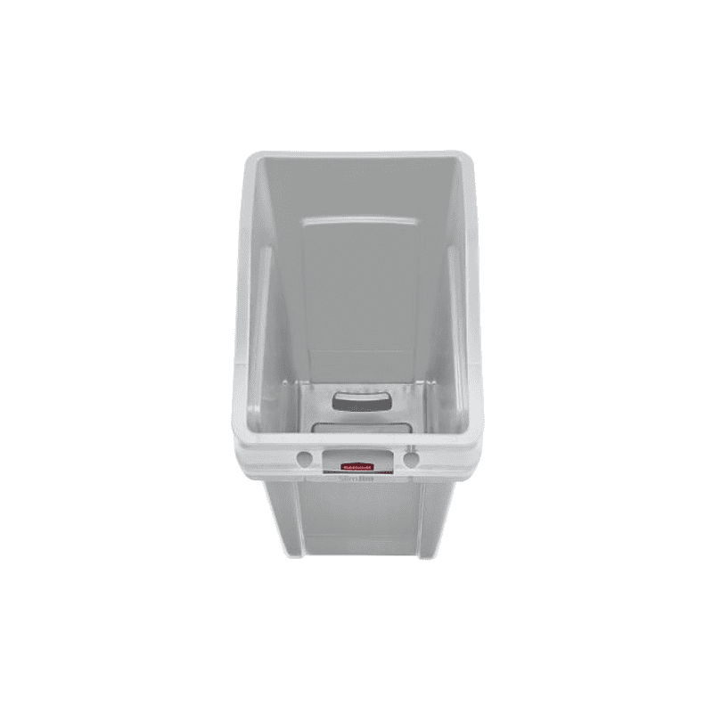 Poubelle Slim Jim sous le comptoir, gris, capacité 87 litres, 560 x 400 x 762 mm
