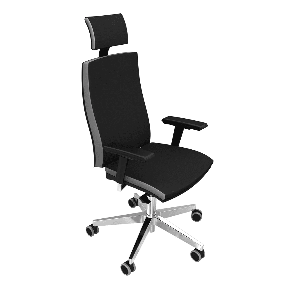 Ergonomischer Bürostuhl Calla mit Ziernaht, stufenlos höhenverstellbar, 500 x 450 mm