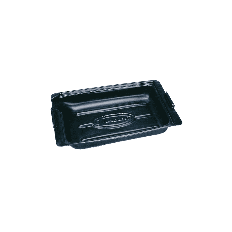 PE-Auffangschale 16 l, flach, für Ölwechsel und Werkstatt, schwarz, 800 × 460 × 100 mm