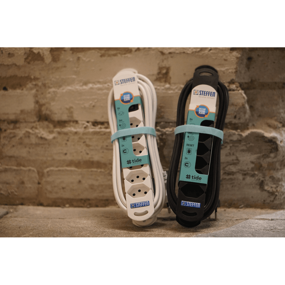 Steffen Multiprise TIDE, avec interrupteur et aimants adhésifs, câble de 3 m, différentes versions