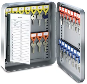 Boîte à clés KyStor KR-15 Keybox, serrure à combinaison, argent, disponible en deux versions