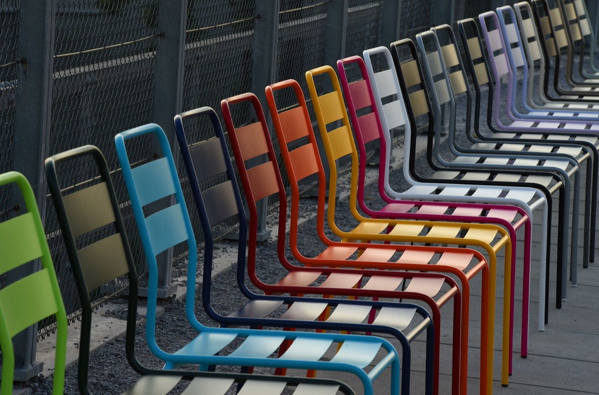 Schaffner Chaise de jardin Glarus en métal, revêtement par poudre, disponible en plusieurs versions