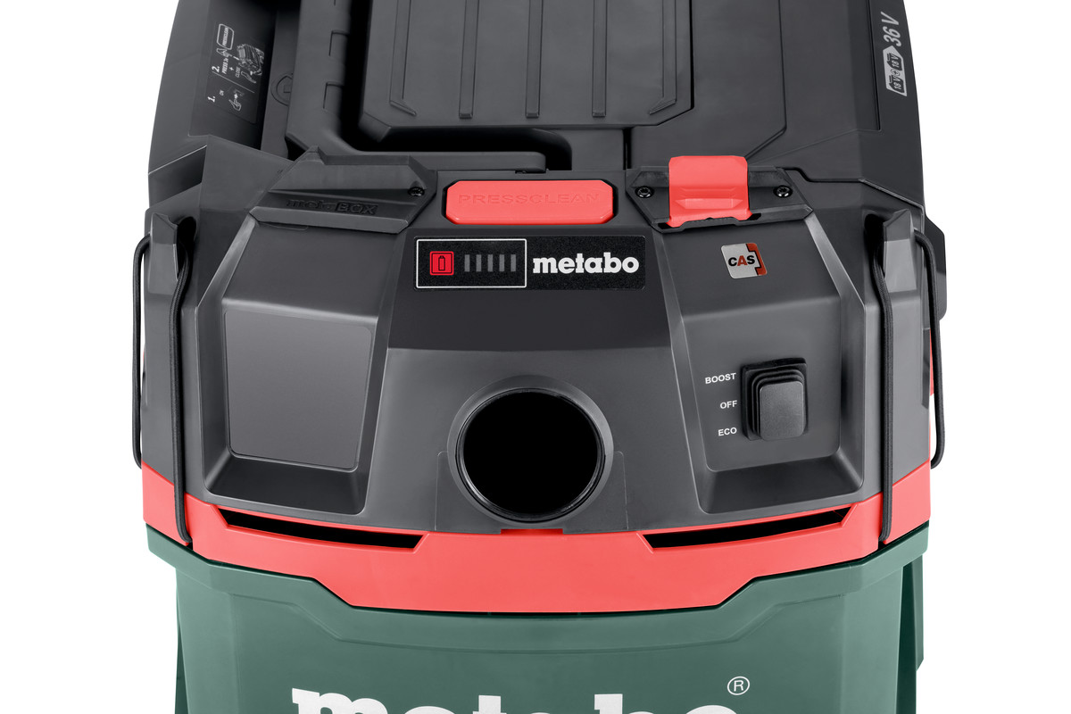 Metabo Akku-Sauger AS 36-18 L 20 PC, 18 V mit manueller Filterabreinigung