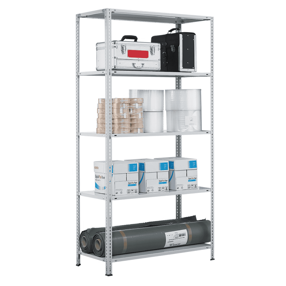 Schulte Rayonnage à tablettes MULTIplus85 avec renforts d'angle, utilisable des deux côtés, différentes versions