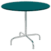 Schaffner Table de jardin ronde Rigi, résistante aux intempéries, rabattable et stable, en diverses exécutions