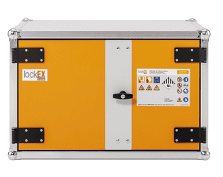 Cemo Akku-Lade- und Lagerschrank 8/5 - LockEX 2.0, 230 V, zum Lagern und Laden von Lithium-Batterien
