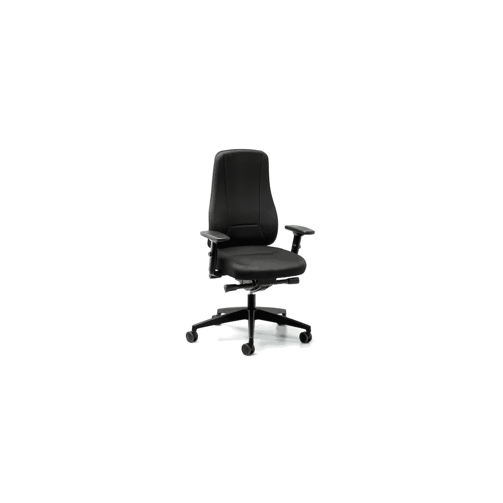 Chaise de bureau Prosedia Younico 2456, dossier haut, mécanisme synchrone, noir