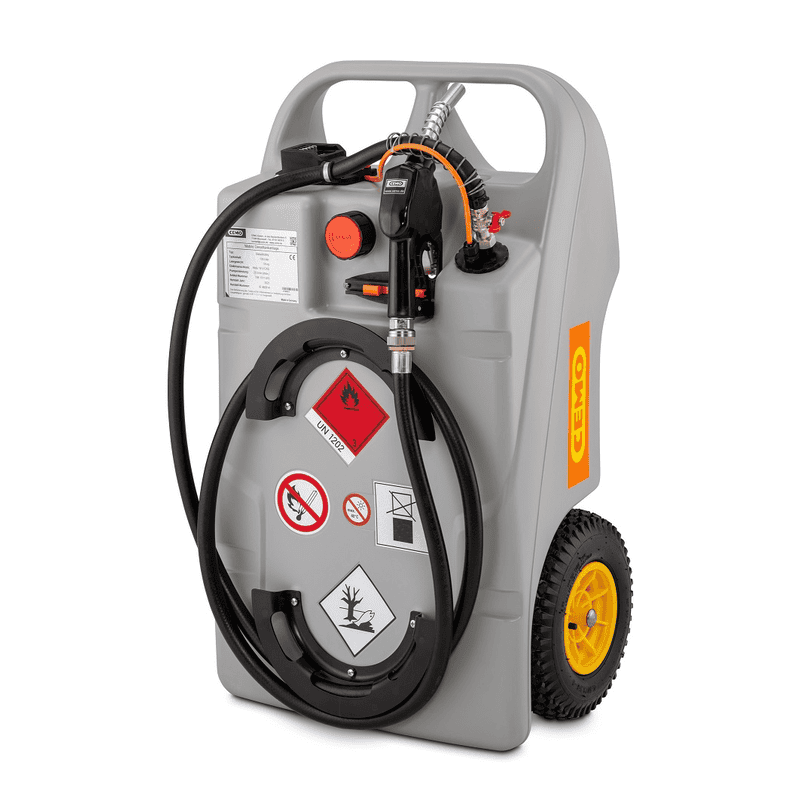 Dieseltrolley 100 Liter mit CAS-Akkusystem, mobile Diesel-Tankanlage, Komplettset inkl. Pumpe