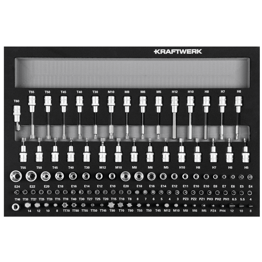 KRAFTWERK Werkstattwagen XL BT900 mit 7 Schubladen, PRO+HT, inkl. Werkzeug, 278-teilig