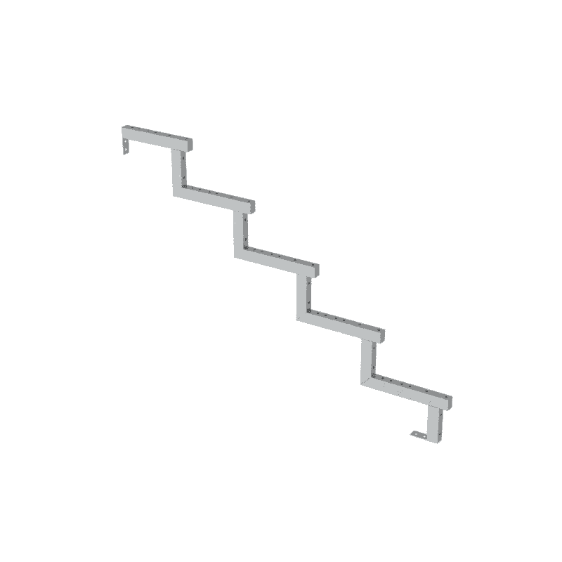 PLUS Limon d'escalier à 34,2°, profondeur de marche 280 mm, disponible en plusieurs versions