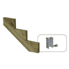 PLUS Limon d'escalier à 34,2°, profondeur de marche 250 mm, disponible en plusieurs versions