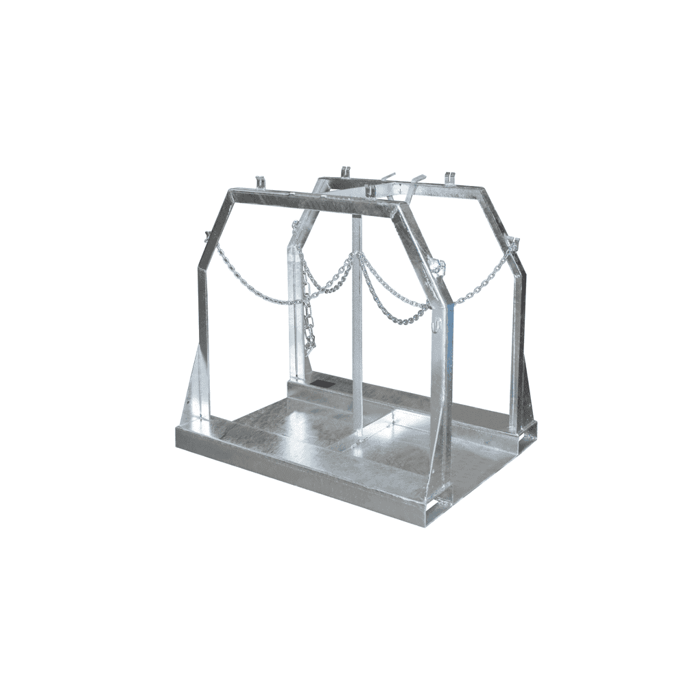 Palette pour bouteilles en acier, type SFP pour bouteilles de gaz acier Ø 250 mm