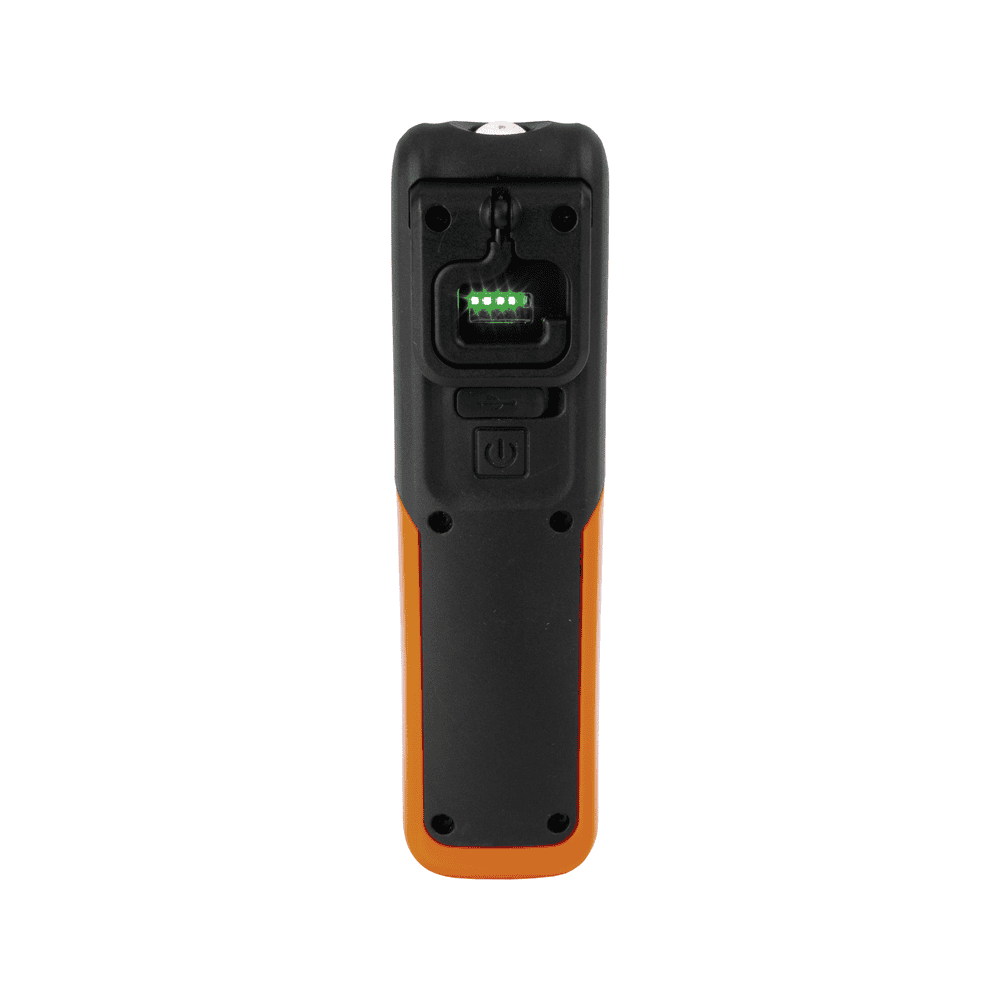 Steffen LED Akku-Handlampe 3 W, 150 lm, 6000K, IP20, schwarz/orange