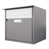 Huber Boîte aux lettres Alu 300 en aluminium avec façade plate, à fixation murale, disponible en plusieurs modèles