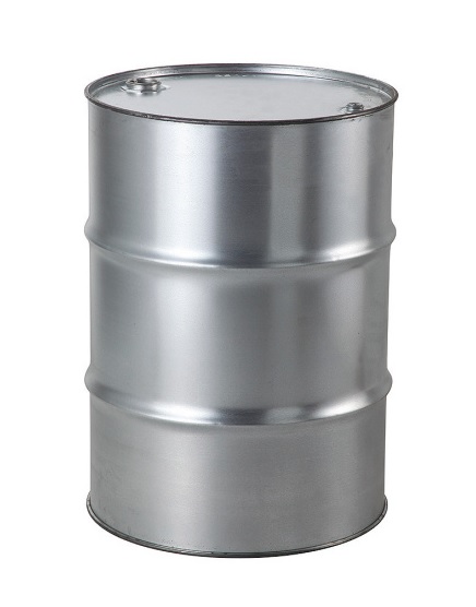 Fût métallique avec 1 bouchon et 1 bouchon d'aération - pour substances liquides, Ø 595 mm