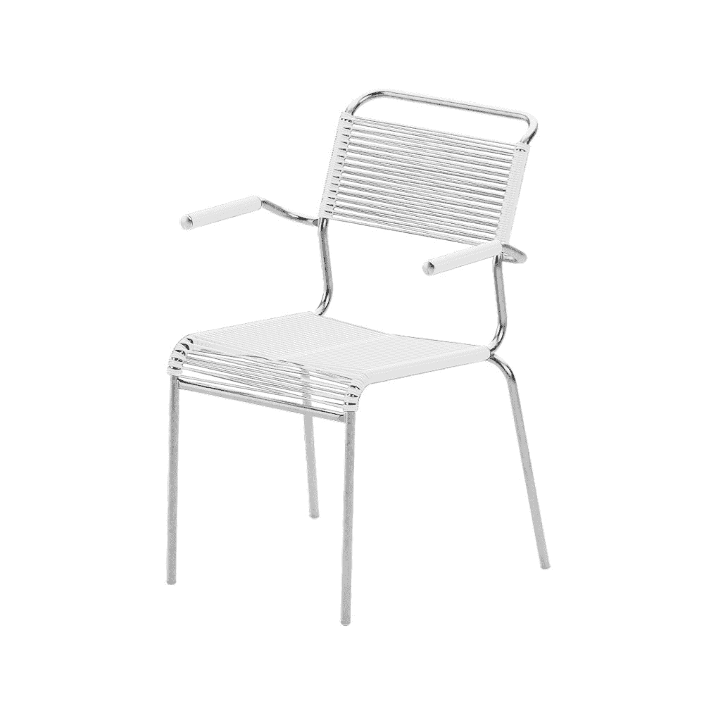 Schaffner Chaise de jardin Spaghetti Säntis avec accoudoirs, disponible en plusieurs versions