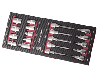 KRAFTWERK PRO-LINE EVA3 Steckschlüssel-Einlage 1/2", 19-teilig