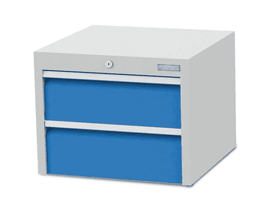 Bedrunka+Hirth Unterhängeschrank mit 2 Schubladen, R 12-16, Tiefe 500 mm