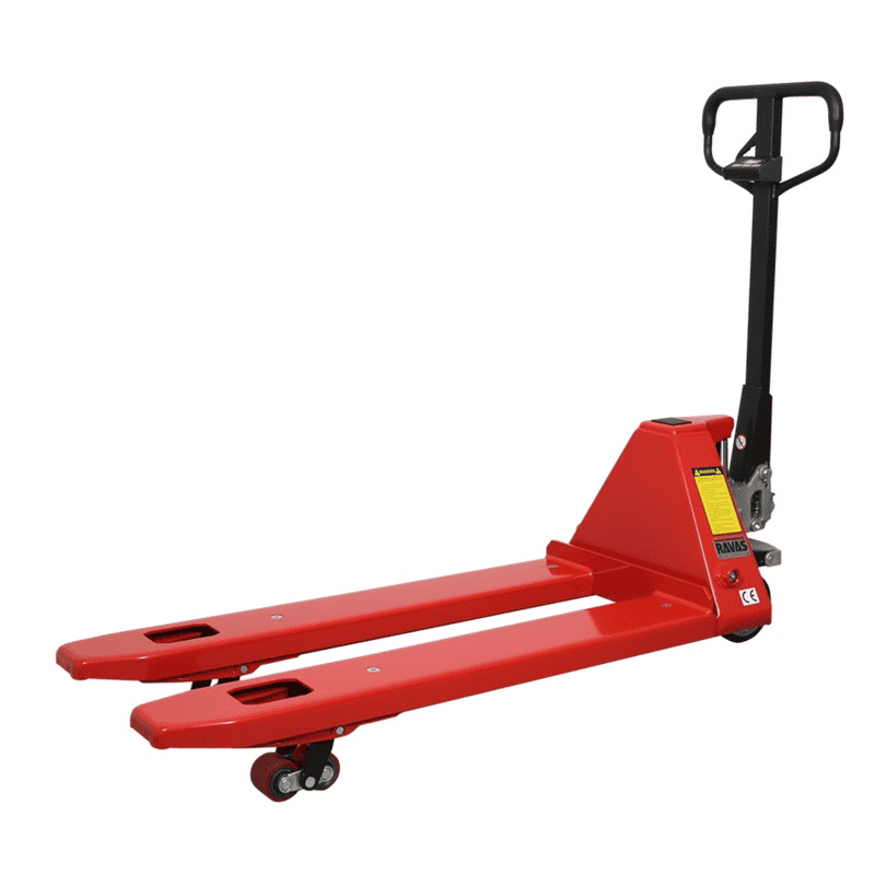 RAVAS Handhubwagen iPT Essential / Palettrolli mit Waage, Tragkraft 2000 kg, Anzeigeschritt 0,5 - 1 kg