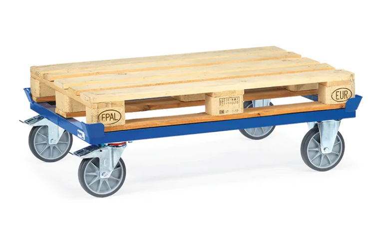 Paletten-Fahrgestell mit TPE-Bereifung | nicht kreidende Bereifung | bis zu 750 kg Tragkraft