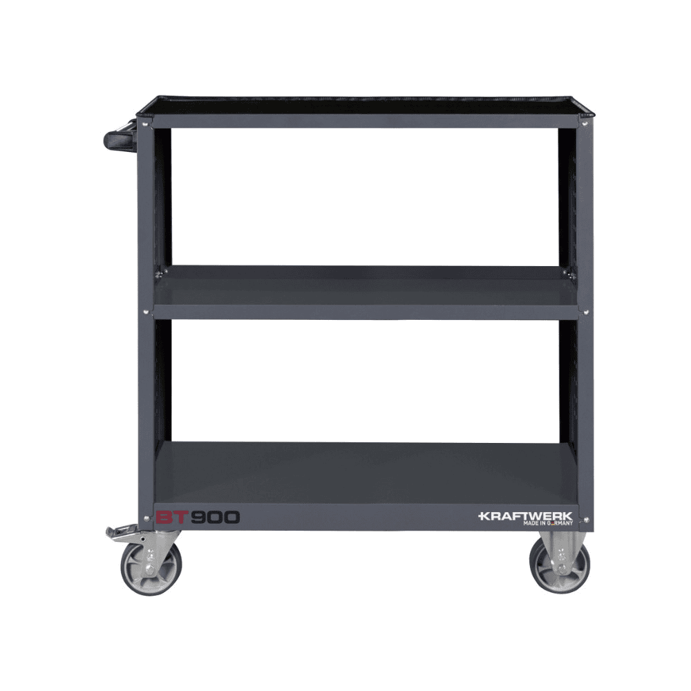 KRAFTWERK Chariot de service BT900 avec tapis en caoutchouc, L x L x H 474 x 919 x 1000 mm