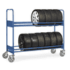 Reifenwagen mit 2 Ladeflächen, Tragkraft 500 kg
