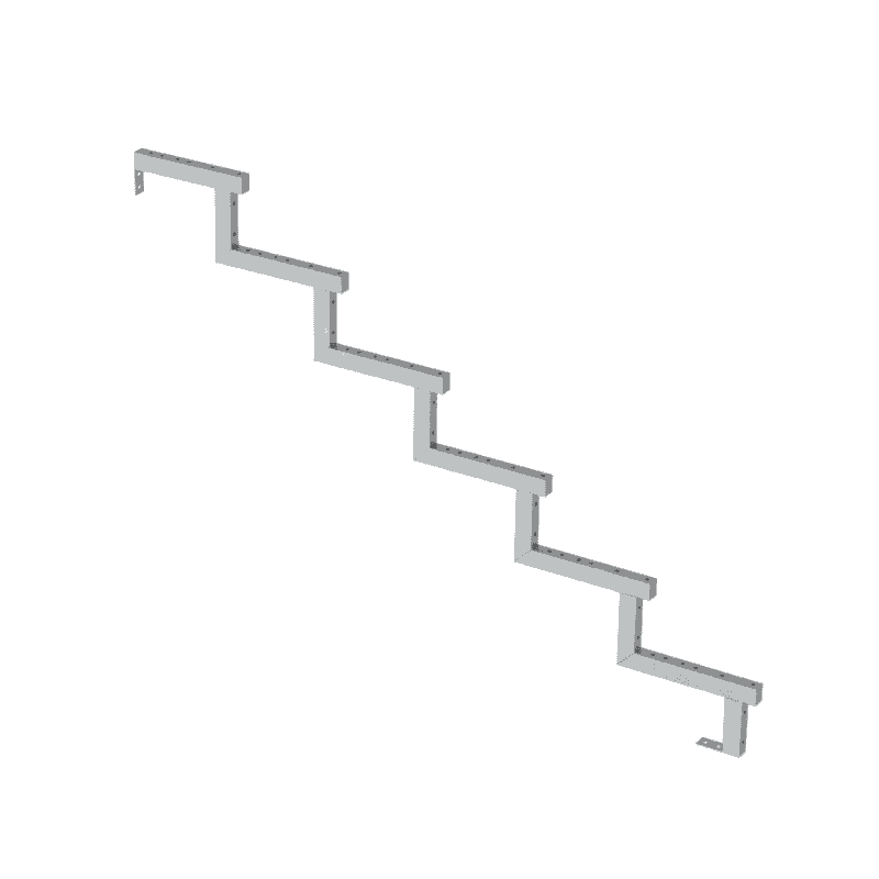 PLUS Limon d'escalier à 34,2°, profondeur de marche 280 mm, disponible en plusieurs versions
