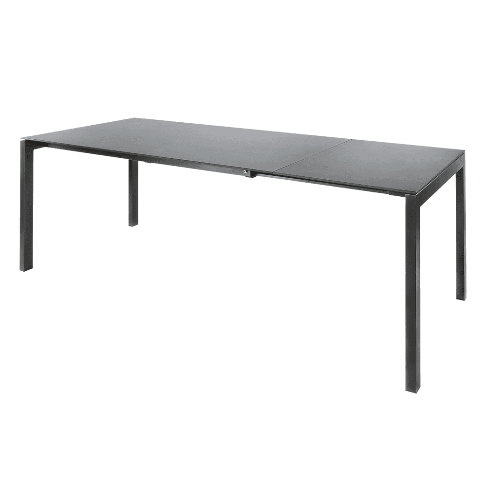 Schaffner Table de jardin LUZERN en fibre de verre extensible, L x L 2200/2800 x 1000 mm, disponible en 3 versions