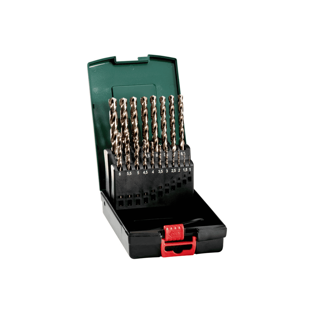 Metabo HSS-Metallbohrer-Kunststoffkassette "SP", HSS-CO, 19-teilig