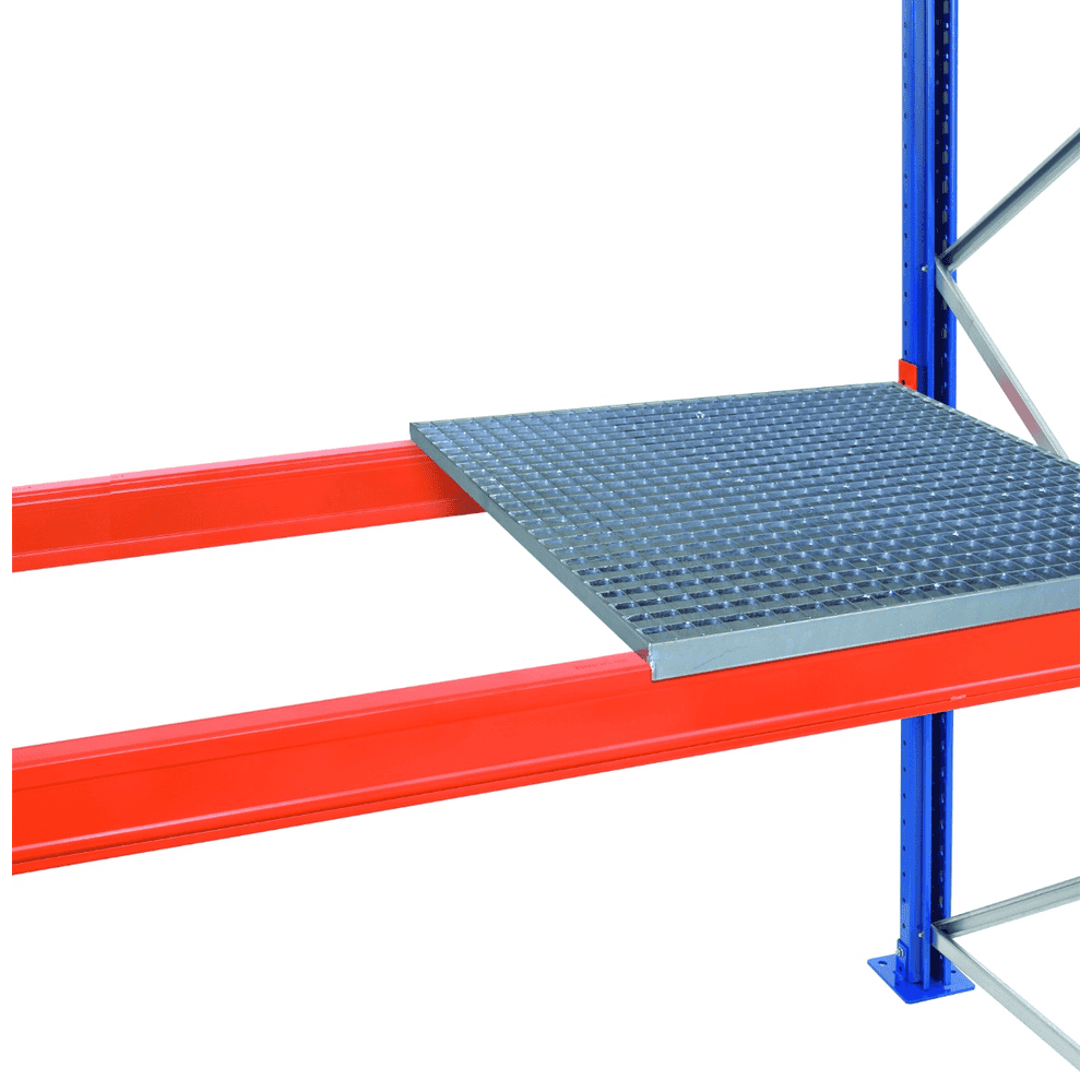 Schulte Caillebotis pour rayonnage à palettes, bord extérieur de 50 mm, posé, disponible en différentes versions