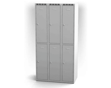 Vestiaire à 6 compartiments