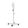 Bedrunka+Hirth Desinfektionsmittelständer-Easy drive, weiss, 655 x 655 x 1410 mm