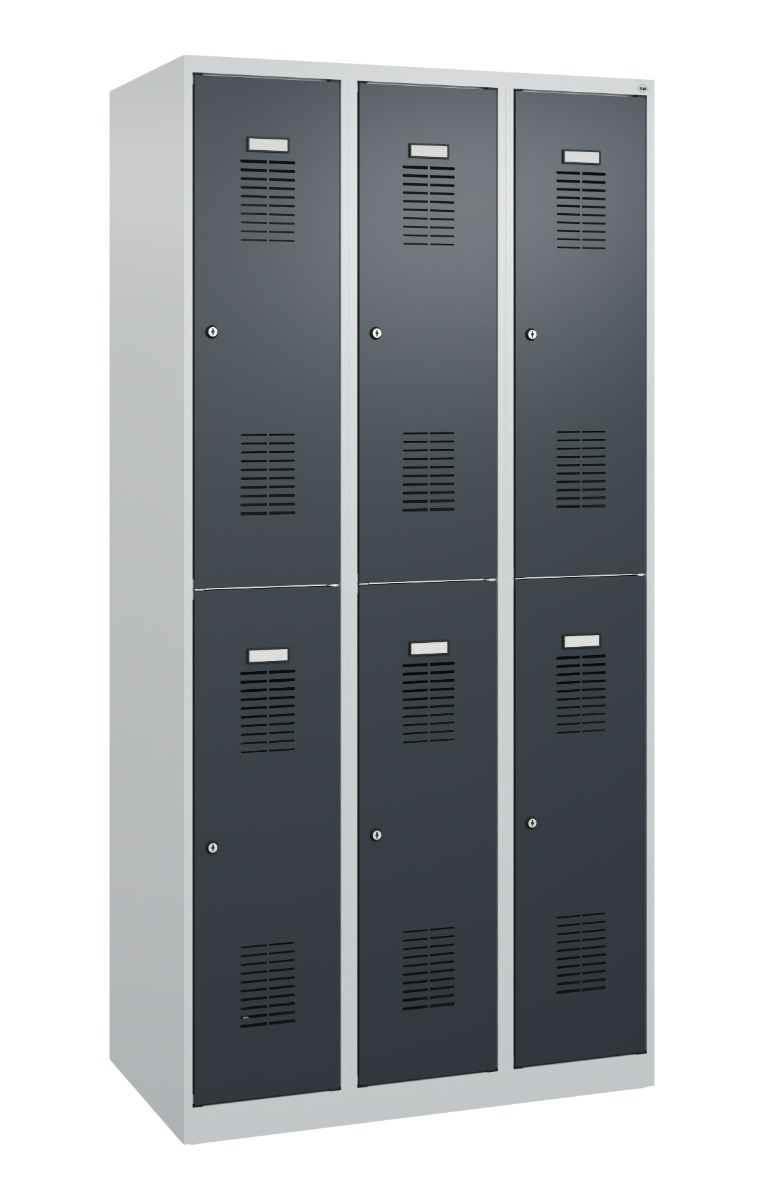 C+P Vestiaire Basis Plus à deux étages, h x l x p 1850 x 900 x 500 mm, en diverses versions