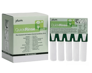 Ampoules de rinçage oculaire QuickRinse, 20 ml, boîte de 4 x 5 pièces