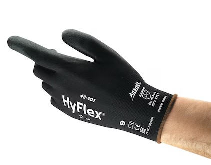 Mechanikschutzhandschuhe Ansell Hyflex 48-101, schwarz