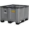 CEMO Deckel aus HDPE - Zubehör für Logistikboxen und Altbatterie-Boxen, grau