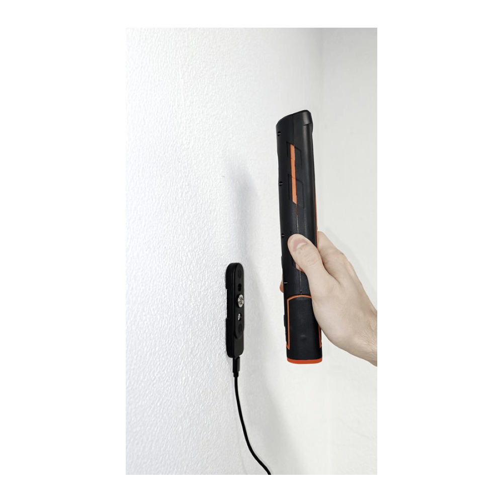 Steffen LED Akku-Arbeitsleuchte 10 W, 1'000 + 180 lm, 5700 K, 180° drehbar, IP65, schwarz/orange